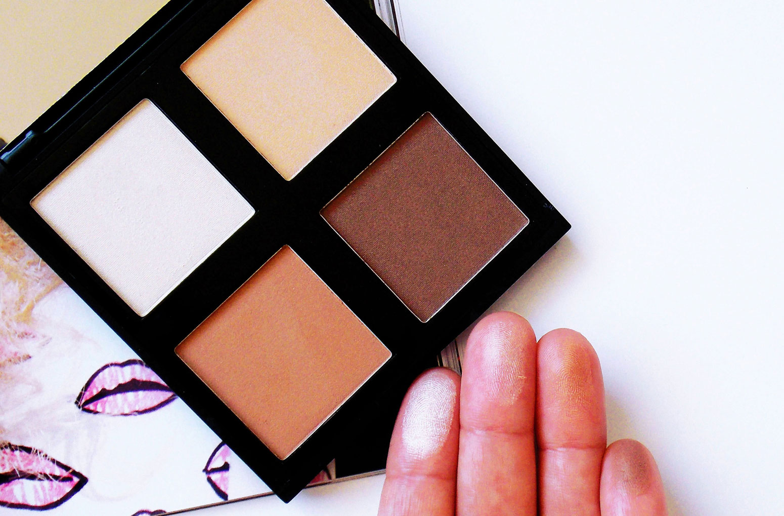 elf contour palette review dark skin